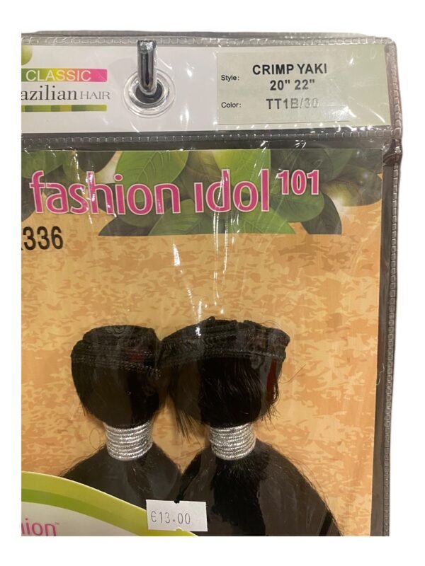 Classic Brazilian hair Crimp Yaki 20" & 22" col T1B/30 - Image 2