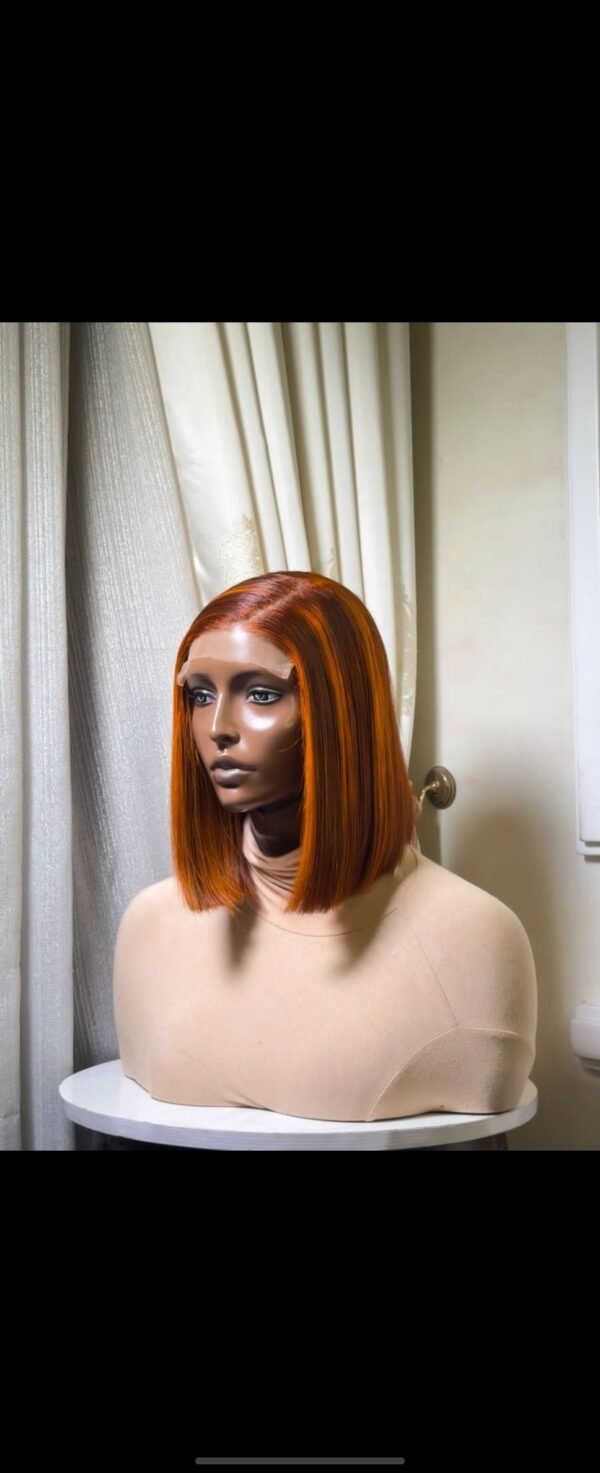 Human hair bob with 5*5 closure