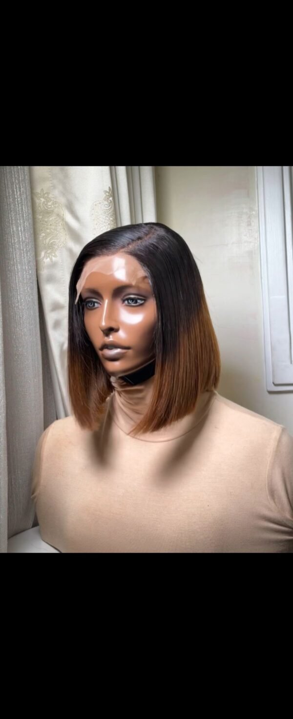 Human hair bob with 5*5 closure