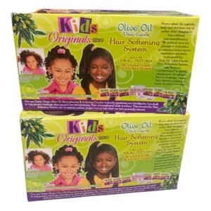 Kids original olive oil hair softening system