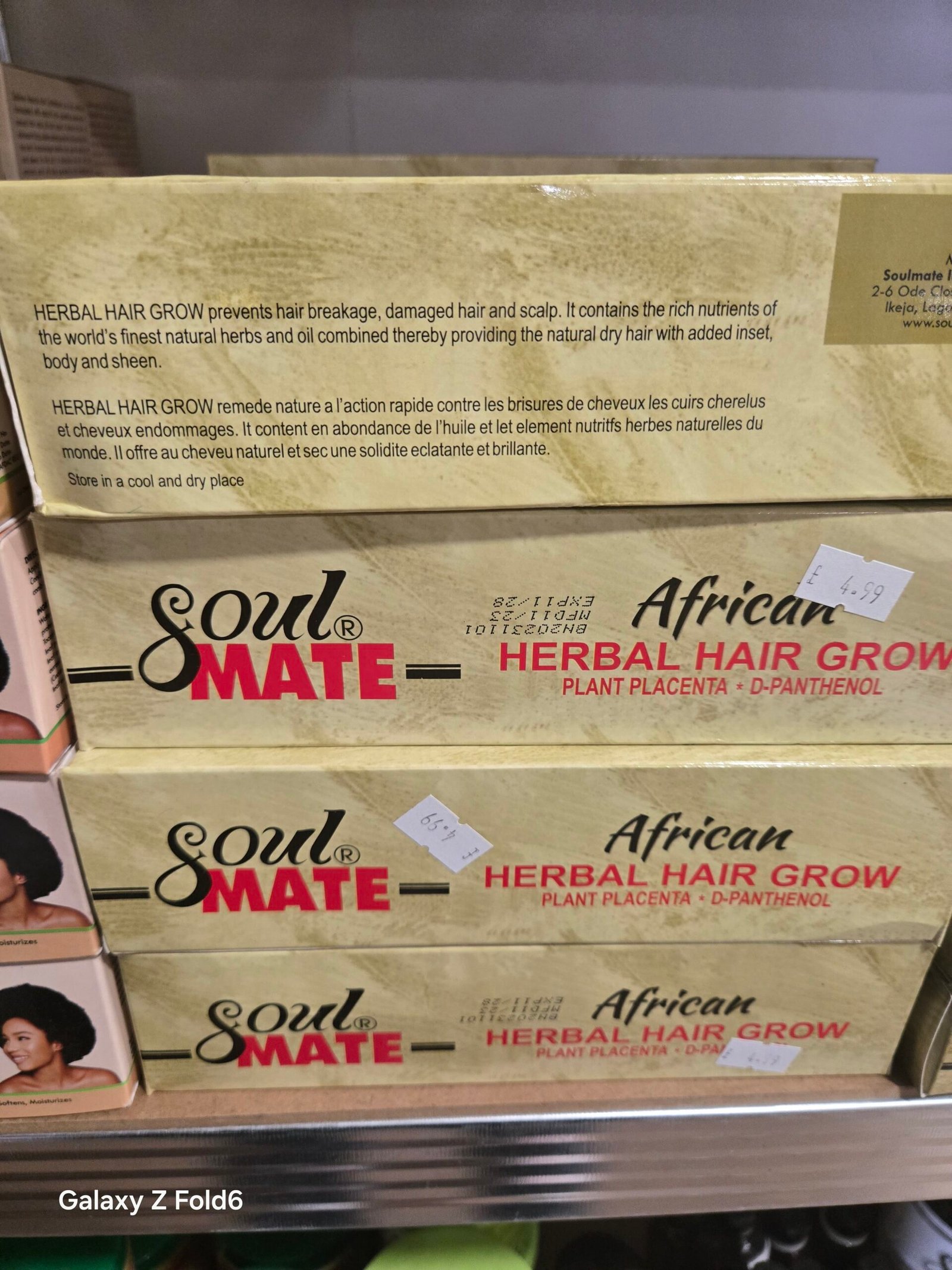 Soulmate African Herbal hair grow tube 75g - Image 4