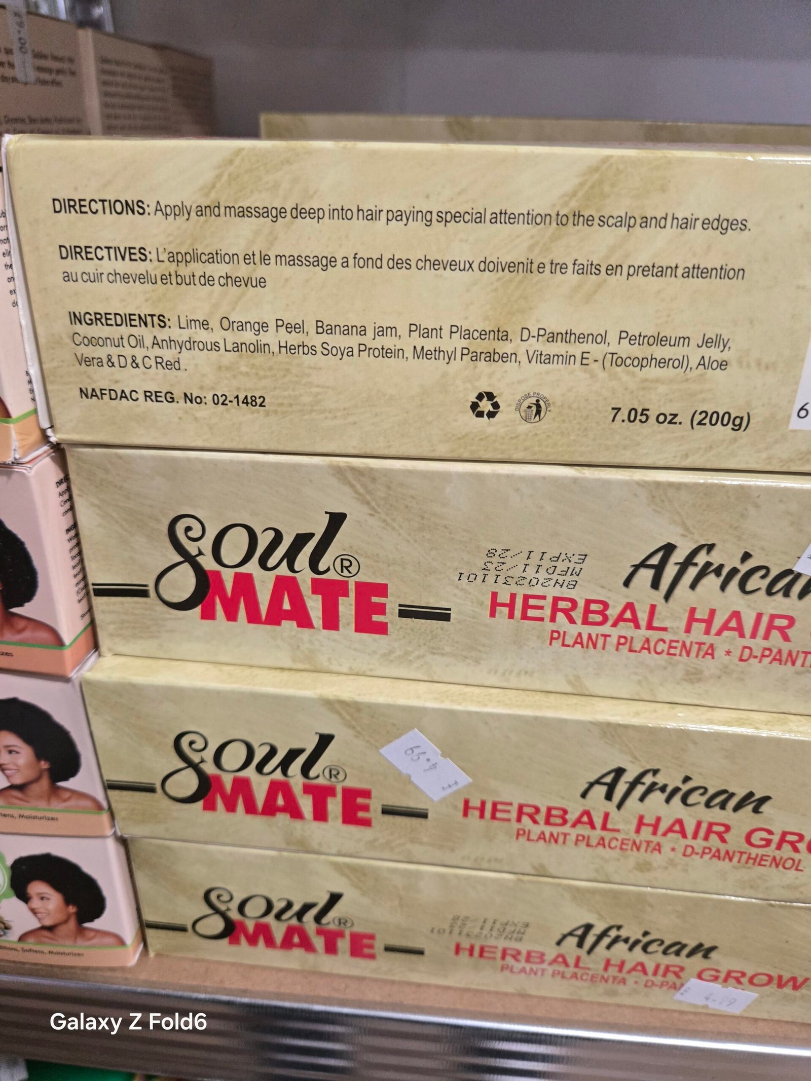 Soulmate African Herbal hair grow tube 75g - Image 3