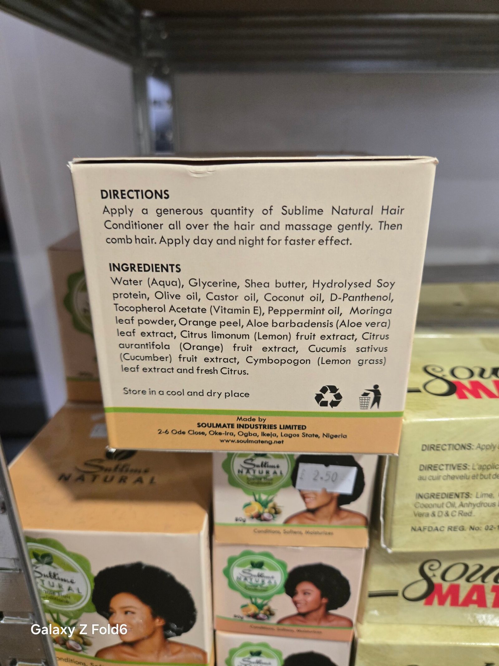 Sublime natural intense leave in conditioner 80g - Image 4