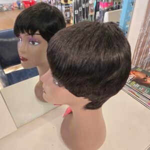 Short wig (natural black)