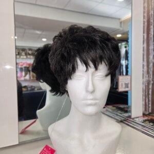 Cap wig ( Black & silver)