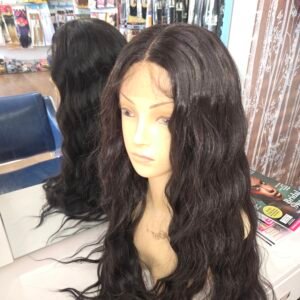 Premium synthetic wig 26" (1B)