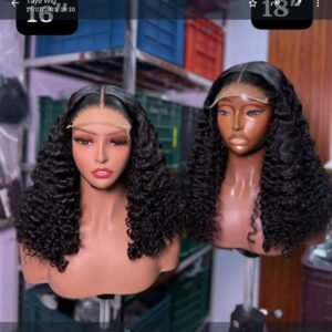 Human hair pixie curls 16"