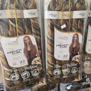 Cherish French curl 22" col Blackgold